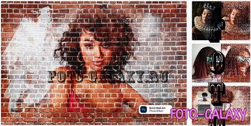 Brick Wall Art photo effect