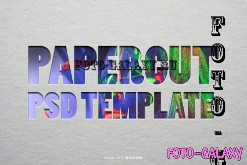 Papercut Photo Effect - Psd Template