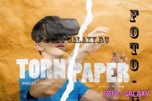 Torn Paper Photo Effect PSD