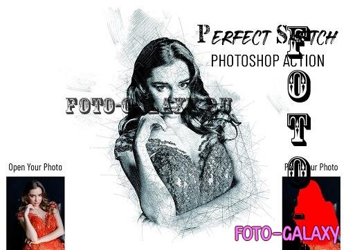 Perfect Sketch Photoshop Action - 7037477