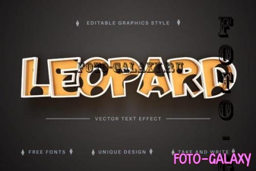 Leopard Cheetap Editable Text Effect - 7036365