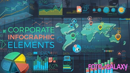 Colorful Corporate Infographic Elements 098790172 - Project for After Effects