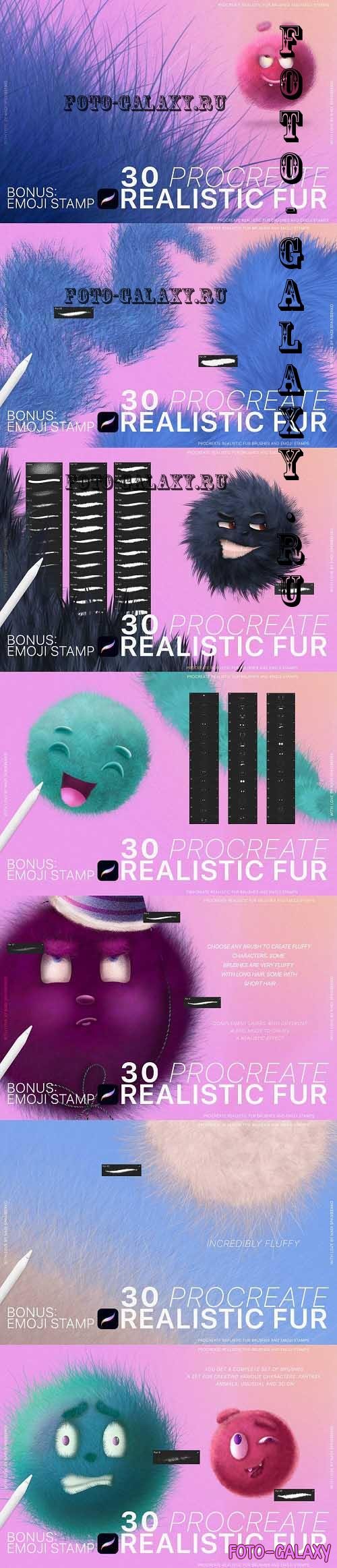 Procreate Realistic Fur & Emoji - 6794275
