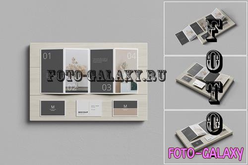 4 Fold Brochure / Card Mockup - 7048119