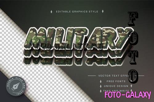 Military - Editable Text Effect - 7057894