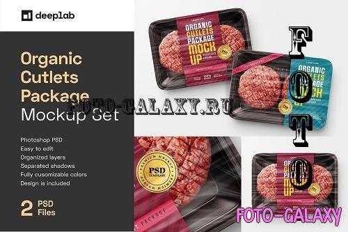 Organic Cutlets Package Mockup Set - 7052977