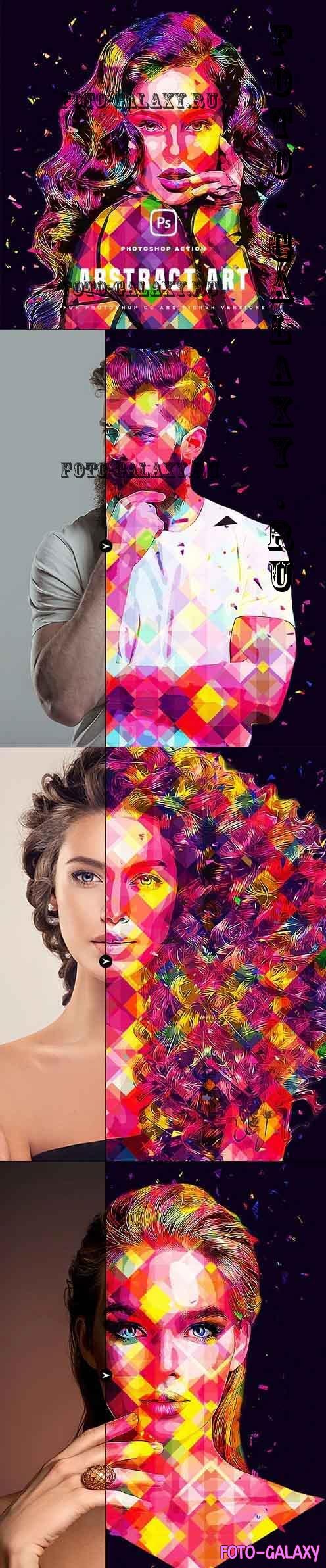 Abstract Art Photoshop Action - 36400251