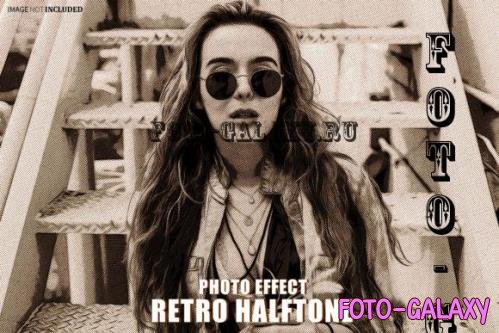 Retro Halftone Photo Effect 2