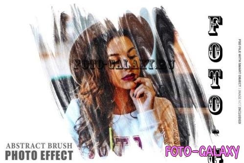 Abstract Brush Photo Effect Psd