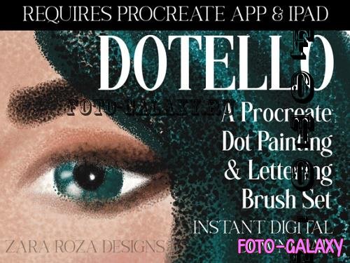 Dotello: Procreate Dot Paint Brush Set - Drawing Unique Portrait Art - 1146442624