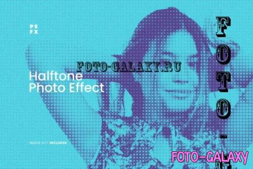 Halftone Photo Effect Psd