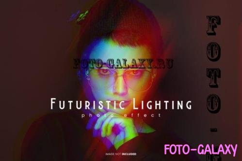 Futuristic Lighting Photo Effect