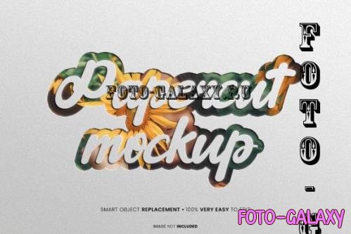 Papercut Logo Mockup Psd