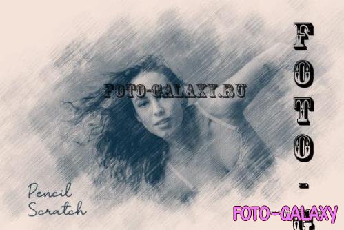 Pencil Scratch Photo Effect Psd