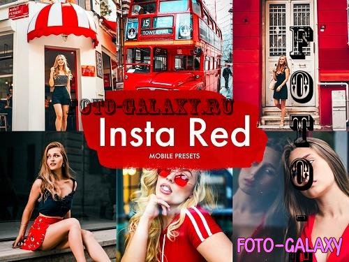 5 Insta Red Mobile Presets - 7068394