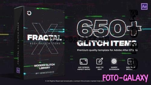 Videohive - Fractal X | 650+ Glitch Pack - 36865814