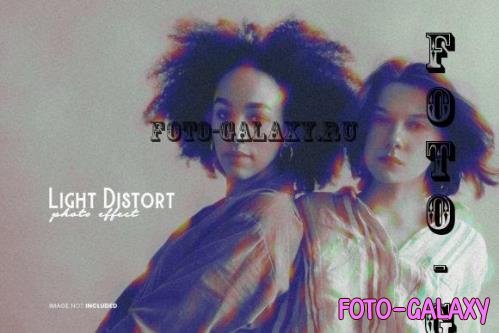 Light Distort Photo Effect Psd