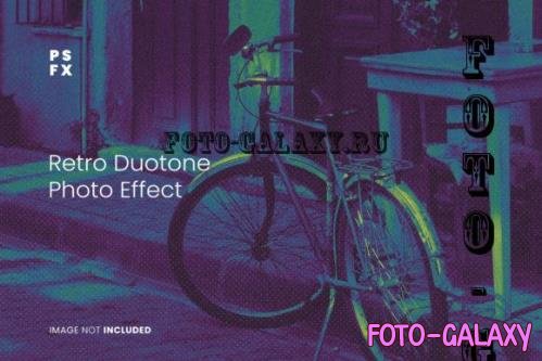 Retro Duotone Photo Effect