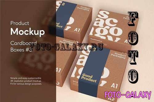 Cardboard Boxes #3 Product Mockup