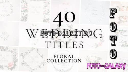 Videohive - Wedding Titles - 37071913