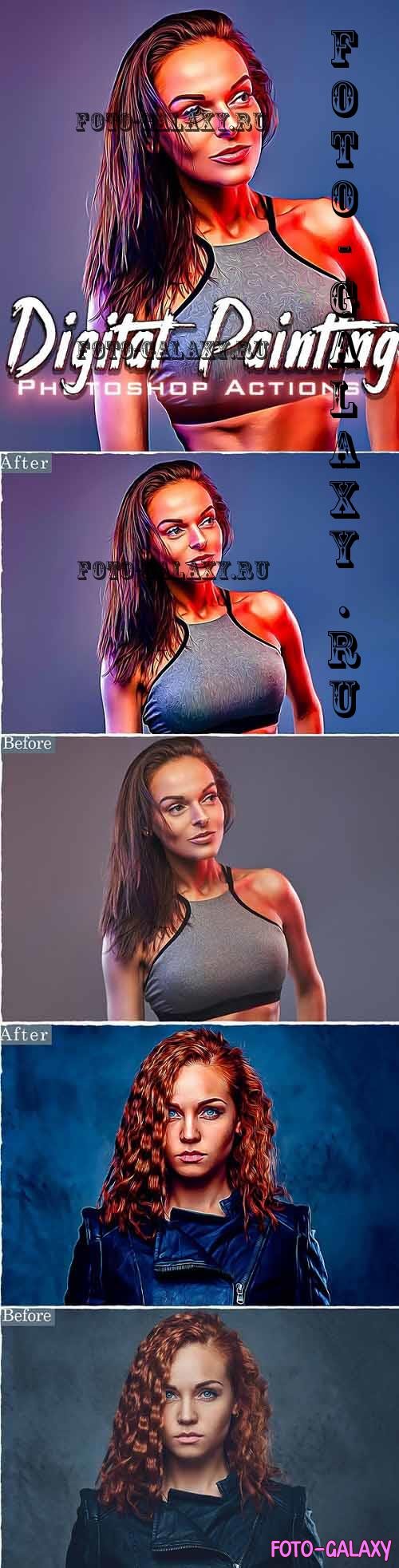 Digital Painting Photoshop Actions - 37148191