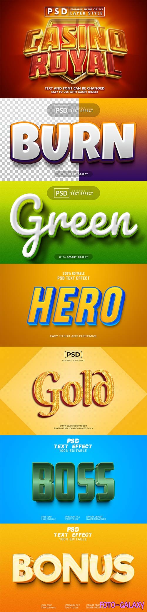 Psd text effect set vol 504