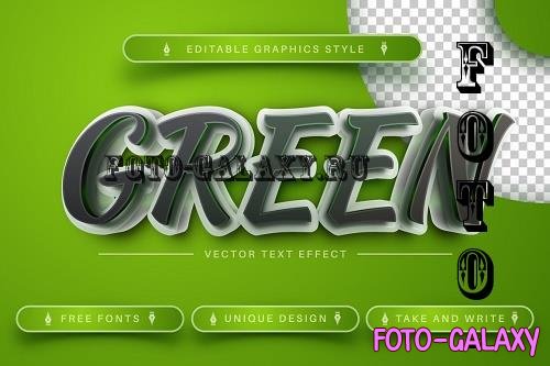 3D Green - Editable Text Effect - 7126021