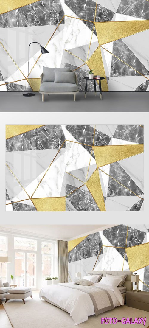Geometric marble pattern tile line background wall vol 7