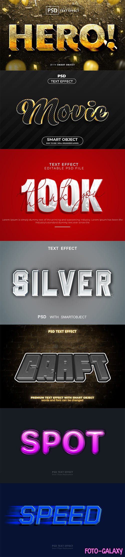 Psd text effect set vol 543