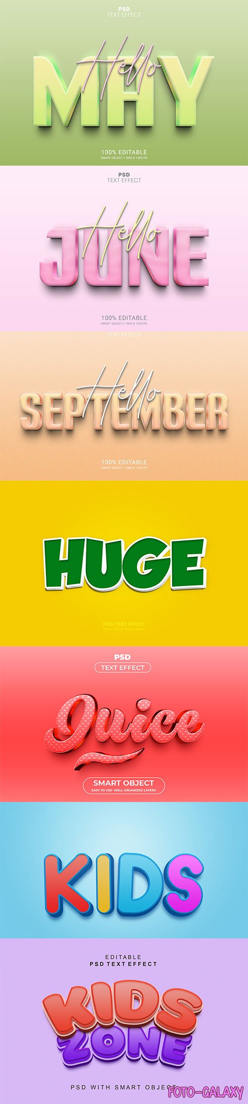 Psd text effect set vol 542