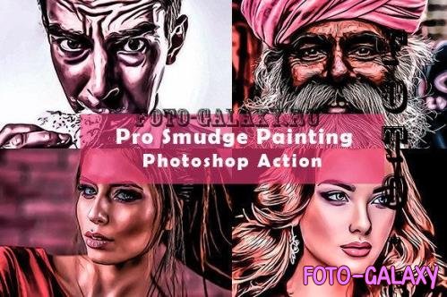 Pro Smudge Painting Photoshop Action