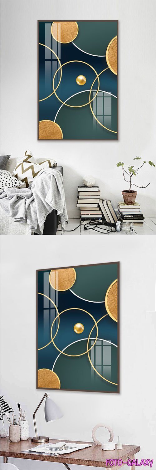 Geometric texture modern abstract decorative painting