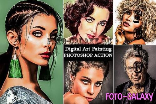 Digital Art Painting Photoshop Action