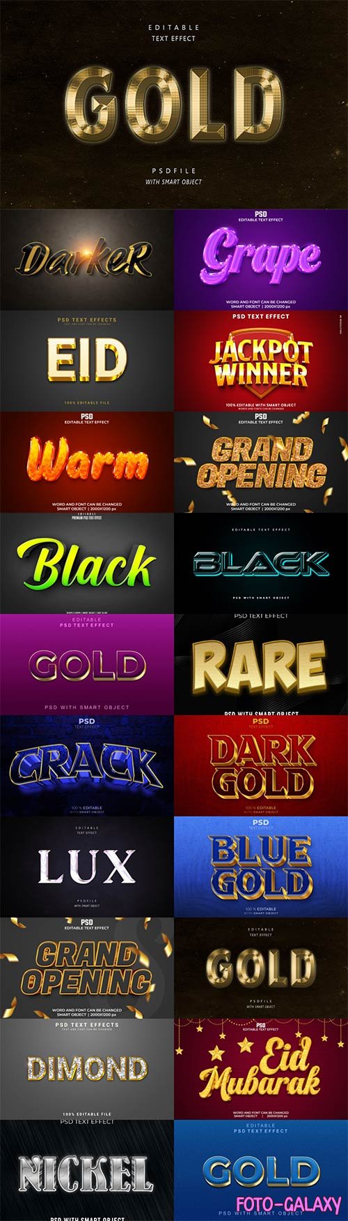 Psd text effect set vol 576