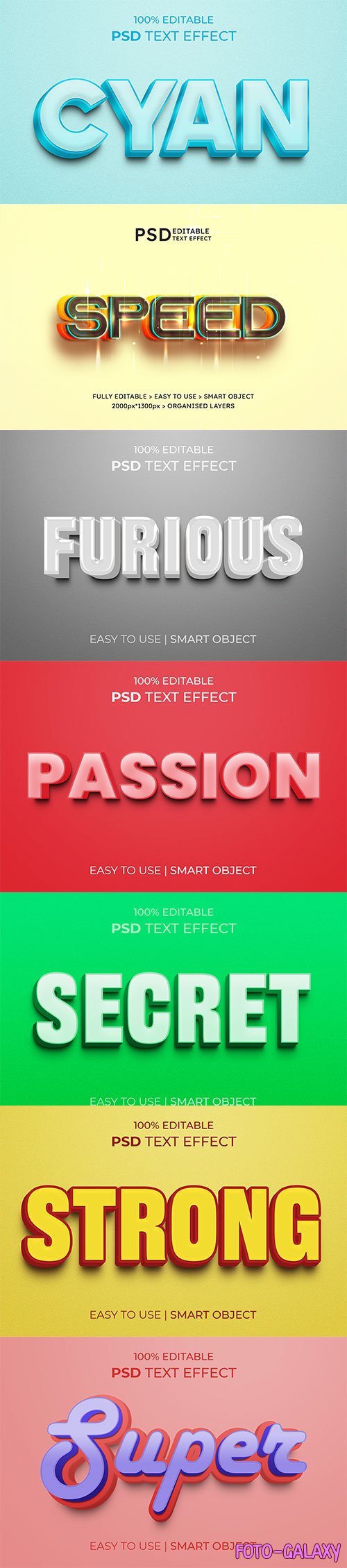 Psd text effect set vol 596