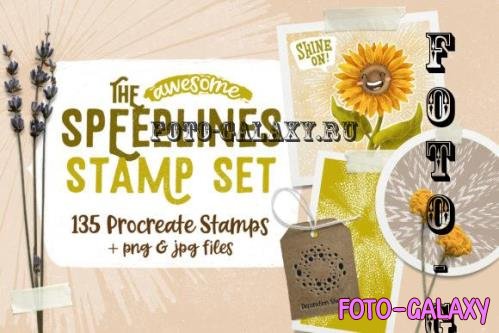 Speedlines Stamp Set for Procreate - 6572178
