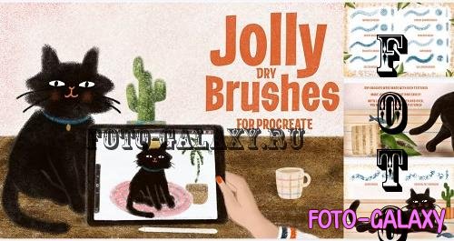 Jolly Dry Brushes for Procreate