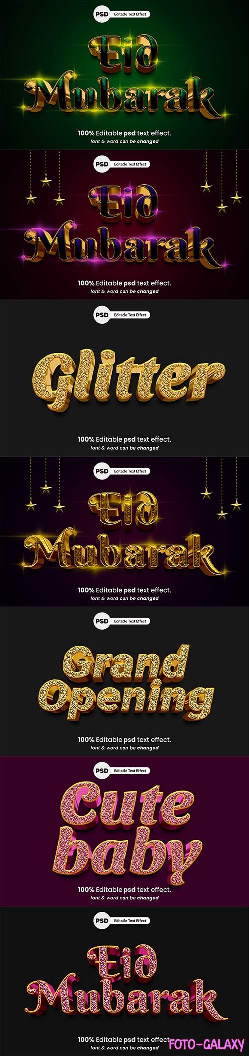 Psd text effect set vol 598