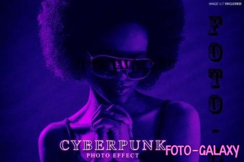 Cyberpunk Photo Effect Psd