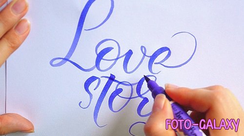 Love Story On Paper - Footage 4K