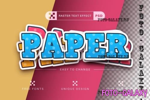 Paper Sticker - Editable Text Effect - 7250319