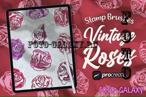 Vintage Roses Brush Stamp 2