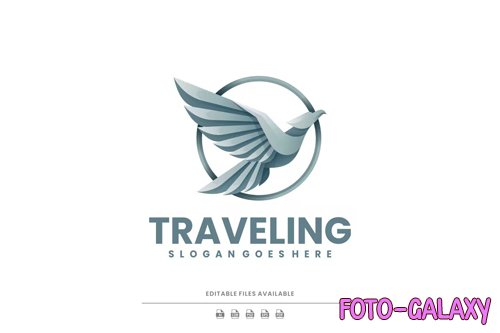 Travelling Bird Gradient Logo