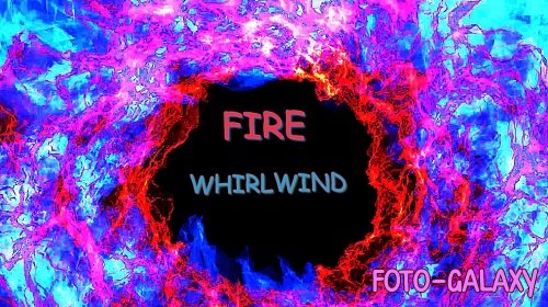 FIRE WHIRLWIND | Magic Energy Effect on a Black Background Animation