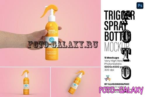 Trigger Spray Bottle Mockup 5 views - 7306582