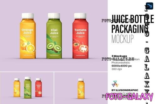 Juice Bottle Packaging Mockup - 7345179