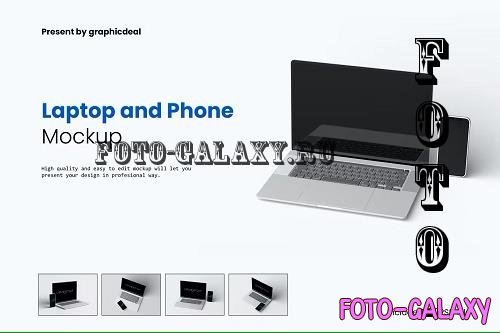 Laptop Macbook & Phone Screen Mockup - 7342658 (part 1)