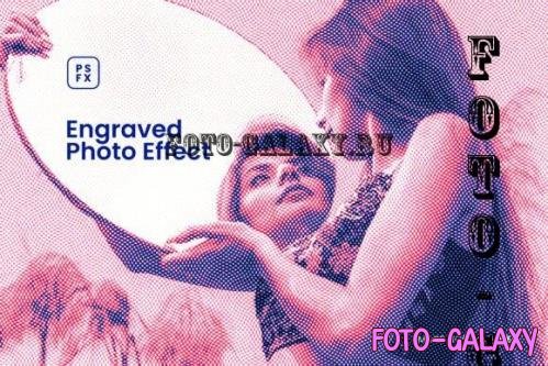 Engraved Photo Effect Psd 2