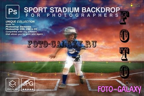 Baseball Backdrop Sports Digital V56 - 7395076