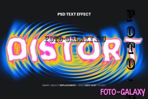 Distort Text Effect Psd